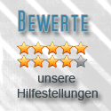 Post Thumbnail of Bewertungssystem installiert - Aufruf zur Bewertung unserer Hilfestellungen