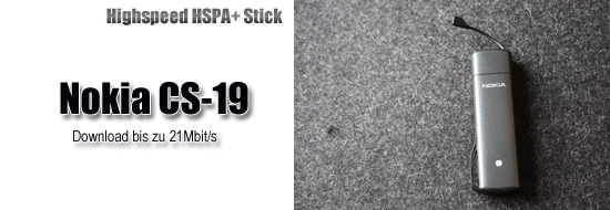 Post image of Mehr Details zum Nokia CS-19 Stick mit bis 21Mbits im Download