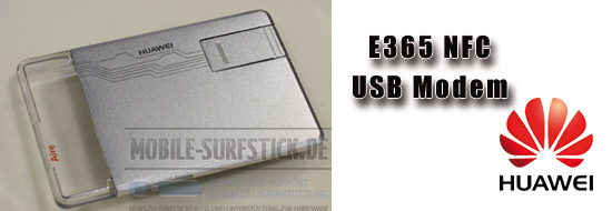 Post image of Cebit 2011 Huawei E365 USB Modem im Scheckkartenformat und NFC fähig