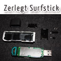 Post thumbnail of Defekter Surfstick zerlegte in Einzelteilen als Anschauungsobjekt