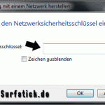 Netzwerkschlüssel eingeben